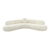 Broohah Cream Boucle Sectional Model: TOV-L68655-SEC