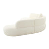 Broohah Cream Boucle Sectional Model: TOV-L68655-SEC