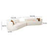 Fickle Cream Boucle 3-Piece Modular Sectional Model: TOV-L6866-C-SEC1
