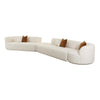 Fickle Cream Boucle 4-Piece Modular LAF Sectional Model: TOV-L6866-C-SEC2L