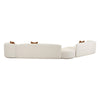 Fickle Cream Boucle 4-Piece Modular LAF Sectional Model: TOV-L6866-C-SEC2L