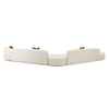 Fickle Cream Boucle 5-Piece Modular Chaise Sectional Model: TOV-L6866-C-SEC3
