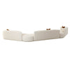 Fickle Cream Boucle 5-Piece Modular Sectional Model: TOV-L6866-C-SEC4
