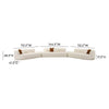 Fickle Cream Boucle 5-Piece Modular Sectional Model: TOV-L6866-C-SEC4