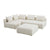 Hangover Cream Boucle 4-Piece Modular Chaise Sectional Model: TOV-L68787-SEC1