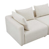 Hangover Cream Boucle 5-Piece Modular L-Sectional Model: TOV-L68787-SEC2