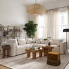 Hangover Cream Performance Linen Modular Corner Chair Model: TOV-L68788-C