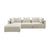 Hangover Cream Performance Linen 4-Piece Modular Sectional Model: TOV-L68788-SEC