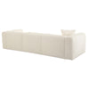 Tarra Fluffy Oversized Cream Corduroy Modular RAF Sectional Model: TOV-L68878-L68882
