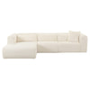 Tarra Fluffy Oversized Cream Corduroy Modular LAF Sectional Model: TOV-L68879-L68881