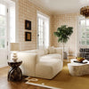 Tarra Fluffy Oversized Cream Corduroy Modular RAF Corner Chair Model: TOV-L68881