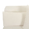 Tarra Fluffy Oversized Cream Corduroy Modular RAF Corner Chair Model: TOV-L68881