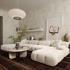 Calliope Cream Vegan Shearling 6-piece Modular U-Sectional Model: TOV-L68925-SEC
