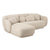 Misty Cream Boucle Sectional - LAF Model: TOV-L68957-SEC