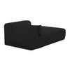 Tarra Fluffy Oversized Black Corduroy Modular RAF Chaise Model: TOV-L69006