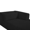 Tarra Fluffy Oversized Black Corduroy Modular RAF Chaise Model: TOV-L69006