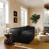 Tarra Fluffy Oversized Black Corduroy Modular LAF Sectional Model: TOV-L69007-L69009