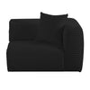 Tarra Fluffy Oversized Black Corduroy Modular RAF Corner Chair Model: TOV-L69009