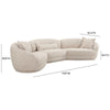 Marion Two-Tone Textured Boucle 6 Person Sectional Model: TOV-L69093-SEC1