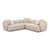 Sylvie Cream Boucle 3-Piece Sectional Model: TOV-L69098-SEC