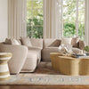 Sylvie Cream Boucle 3-Piece Sectional Model: TOV-L69098-SEC
