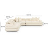 Lulu Cream Boucle Modular Curved Sectional Model: TOV-L69117-SEC1