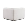 Travie White Sand Performance Corduroy Velvet Corner Chair Model: TOV-L69171