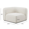 Travie Sand Upcycled Linen Corner Chair Model: TOV-L69204