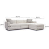 Perry Cream Chenille Modular Sectional Model: TOV-L69219-SEC