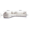 Perry Cream Chenille Modular L-Sectional Model: TOV-L69219-SEC4