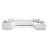 Perry Cream Chenille Modular Large U-Sectional Model: TOV-L69219-SEC5