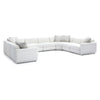 Perry Cream Chenille Modular Large U-Sectional Model: TOV-L69219-SEC5