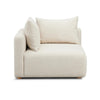 Hangover Cream Heavy Textured Fabric Modular Corner Chair Model: TOV-L69242-C