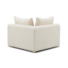 Hangover Cream Heavy Textured Fabric Modular Corner Chair Model: TOV-L69242-C