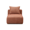 Hangover Sedona Red Textured Fabric Modular Armless Chair Model: TOV-L69244-AC