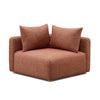 Hangover Sedona Red Textured Fabric Modular Corner Chair Model: TOV-L69244-C