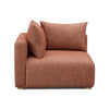 Hangover Sedona Red Textured Fabric Modular Corner Chair Model: TOV-L69244-C
