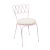 Erica Pink Wrought Iron Outdoor Chair Model: TOV-O18666