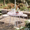 Erica Pink Wrought Iron Outdoor Chair Model: TOV-O18666