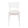 Erica Pink Wrought Iron Outdoor Chair Model: TOV-O18666