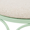 Erica Mint Green Wrought Iron Outdoor Chair Model: TOV-O18667