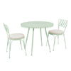 Erica Mint Green Wrought Iron Outdoor Chair Model: TOV-O18667