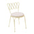 Erica Cream Wrought Iron Outdoor Chair Model: TOV-O18668