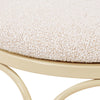 Erica Cream Wrought Iron Outdoor Chair Model: TOV-O18668