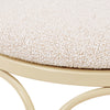 Erica Cream Wrought Iron Outdoor Chair Model: TOV-O18668