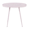 Erica Pink Wrought Iron Outdoor Cafe Table Model: TOV-O18669