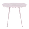Erica Pink Wrought Iron Outdoor Cafe Table Model: TOV-O18669