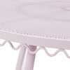 Erica Pink Wrought Iron Outdoor Cafe Table Model: TOV-O18669