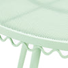 Erica Mint Green Wrought Iron Outdoor Cafe Table Model: TOV-O18670