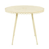 Erica Cream Wrought Iron Outdoor Cafe Table Model: TOV-O18671